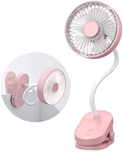 Dillitop 年新商品 卓上扇風機 Usb充電式 折りたたみスタンド機能 ミニ扇機風 3段階風力調節 長時間連続使用 節電 省エネ おしゃれ ピンク