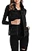 Sarin Mathews Womens Packable Ultra Lightweight Down Vest Outdoor Puffer Vest Black L