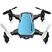 SIMREX X300C Mini Drone RC Quadcopter Foldable Altitude Hold Headless RTF 360 Degree FPV Video WiFi 720P HD Camera 6-Axis Gyro 4CH 2.4Ghz Remote Control Super Easy Fly for Training(Blue)