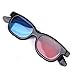 5 Pair Adult Red/Blue 3D Glasses Anaglyph Glasses Black