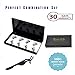 Premium Dual Magnetic Eyelashes Extension Set, Coco Makeup 0.2mm Ultra Thin Magnet, Light weight, Easy to Wear & Glue free–Best 3D Reusable Eyelashes with Tweezer (2Pair/8Pcs)