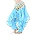 BellyLady Belly Dance Harem Pants Tribal Baggy Arabic Halloween Pants-Lakeblue