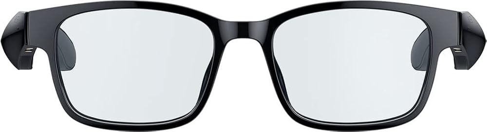 Razer Anzu Smart Glasses Large Rectangular with Blue Light Lenses Black