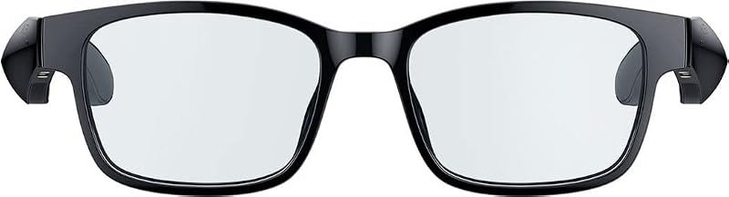 Razer Anzu Smart Glasses Large Rectangular with Blue Light Lenses Black
