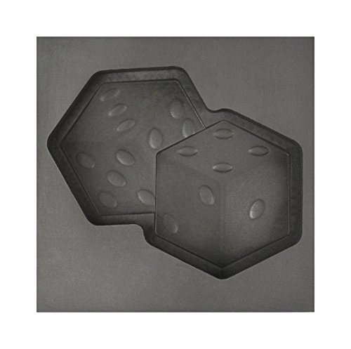 Large - Rolling Dice 3D Graphite Ingot Mold for Precious Metal Casting Gold Silver Copper Melting