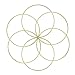 Aboat Set of 6 Dream Catcher Metal Rings, Macrame Ring for Dream Catcher and Crafts, Gold, 6 Inch