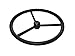 D6NN3600B New Ford Tractor Steering Wheel [Splined center] W/Cap 8N 2000 2600 3000 4000 5000 7000