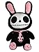 SUMMIT COLLECTION Furrybones Black Bunny Bun Bun Wearing Polka Dotted Pink Tie Plush Doll