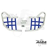 Yamaha Warrior YFM 350X (1990-2004) Standard Nerf Bars Silver w/Blue Net