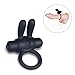 Utimi Silicone Vibrating Rabbit Cock Ring Penis Ring