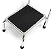 Vaunn Medical Foot Step Stool with Handle and Anti Skid Rubber Platform, Lightweight and Sturdy Stool for Children, Adults and Seniors, Chrome