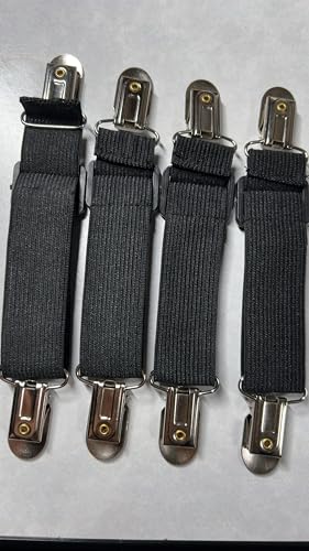 LIHAO ブルックリップ シーツクリップ 8本入 ズレ防止 ブラック