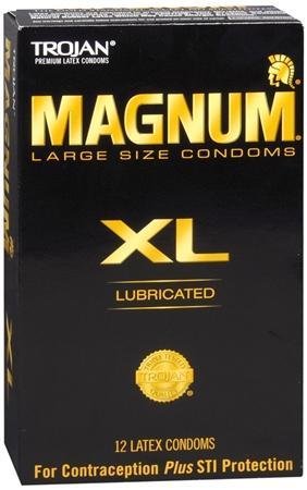 Trojan magnum xl lubricated condom - box of 12 by Trojan