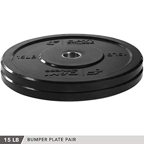 Day 1 Fitness Olympic Bumper Plate 2” Singles or Pairs, 5 Weight