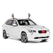 ZATAYE Car Reindeer Antlers & Nose, Auto Window Christmas Roof-Top & Grill Rudolph Reindeer Jingle Bell Car Costume Accessories, Holiday Car Decoration Kit Best for Car SUV Van Truck, Xmas Gift Sets