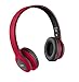 JAM Transit Wireless Bluetooth On-Ear Headphones, 30ft Range, Superior Bass, Big Sound, No Cords, Rechargeable Battery, Comfortable Fit, Perfect for Travel, Car, Kids, HX-HP420RD Red
