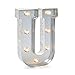 Darice Marquee Letters - U - Galvanized Silver - 9.875