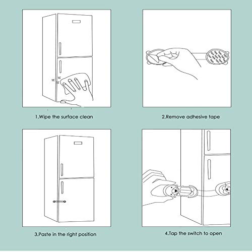 image for Homestylish Child Safety Locks, Baby Safety Locks for Cabinet & Drawer
