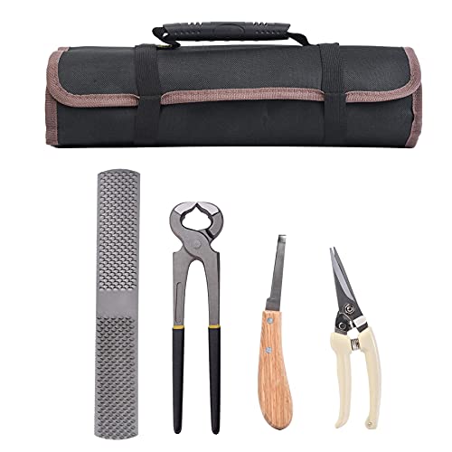 IWONGO Horses Farrier Hoof Tool Kit with Roll Pack