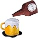 Tigerdoe Beer Hats - 2 Pack - Party Hats for Adults - Beer Mug Hat - Beer Bottle Hat - Couples Costumes