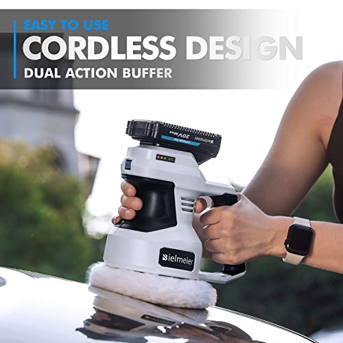 Bielmeier 20V Cordless Car Buffer Polisher, 6 Inch Dual Action Buffer