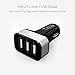 iXCC 36W/7.2A 3 Ports Car Charger Rapid Charging Adapter for Galaxy S8 S8+, iPhone 7 6s Plus, iPad Pro Air mini, Galaxy S7 S6 Edge, Note, LG, Nexus, HTC and More - Silver