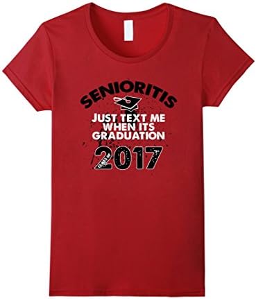 Women's Class Of 2017 Text Me For Graduation Gift Shirts Small Cranberry