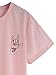 SheIn Women's Love Hand Gesture Print Short Sleeve T-Shirt Tee Small Pink