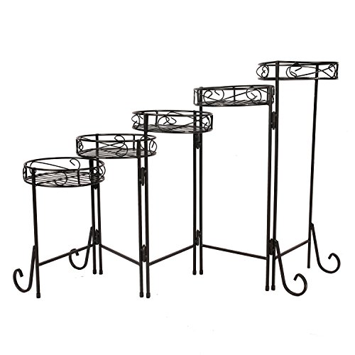 1. GO Steel Versatile Indoor Plant Shelf, 49.6″ Long x 9″ Wide x 25.8″ High, Decorative Plant Stand Plant Holder