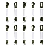 Lufee 10 Pairs Military Boot Band Straps,Blousing Garters Elastic Boot Bands with Metal Hooks for Navy Army and Air Force