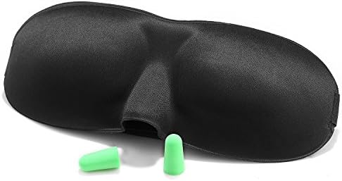 Ishara Lightweight 3D Contoured Eye Masks, Comfortable Sleeping Mask No Pressure On Your Eyeballs Ideal for Sleeping, Travel, Shift Work, Naps, Night Blindfold Eyeshade