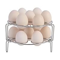 Aozita Multipurpose Stackable Egg Steamer Rack Trivet for Instant Pot Accessories