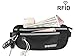 ENKNIGHT Big RFID Money Belt for Travel Running Waist Pack Fanny Pack Black