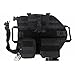 OneTigris Tactical Dog Molle Vest Harness Training Dog Vest with Detachable Pouches (Black, X-Large)
