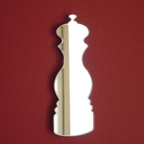 Super Cool Creations Pair of Salt & Pepper Mill Mirror - 45cm x 20cm each