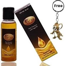 Eyova Hair Nutrient Egg Oil (50 ml) + FREE 3D Key Chain