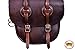 HILASON Horse Western Saddle Bag Heavy Duty Leather Cowboy Trail Mahoganythumb 4