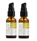 Viniro Naturals Vitamin C Serum with Hyaluronic Acid and Vitamin E, 1 Ounce (2 Pack)