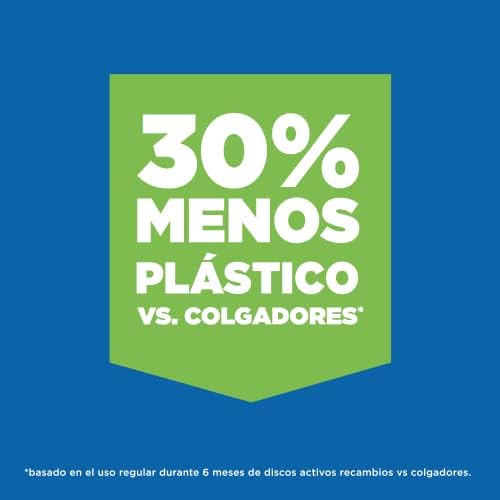 WC ativo discos marinhos, limpa, refresca e perfuma a sanita, eficiência 360°, embalagem 1 dispositivo + 3 recargas = 18 discos
