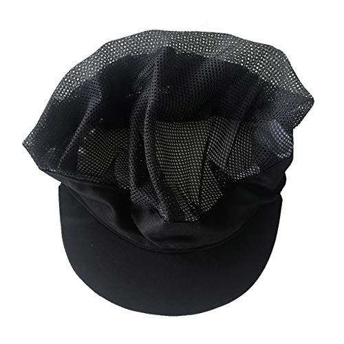 Adjustable Chef Cap Cooking Kitchen Hat Food Service Hair Nets Mesh Brim Reusable Restaurant Vent Beanie
