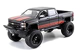 Jada 97476 2014 Chevrolet Silverado Black Pickup Truck Off Road 1-24 Diecast Model