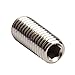 M2.5 Flat Point Set Screws Hex Socket Grub Screws Pack of 50-Piece Size M2.5 x 4 mm