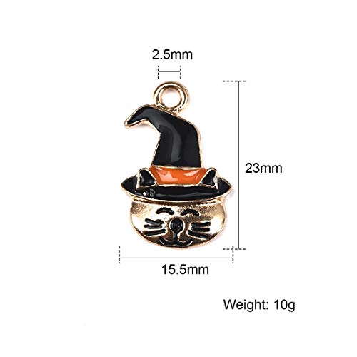 Halloween Decorations Charms Pendants for Crafting DIY Necklace Bracelet Mixed Wholesale 15Pcs