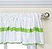 Baby Doll Bedding Modern Hotel Style Window Valance, Green Apple