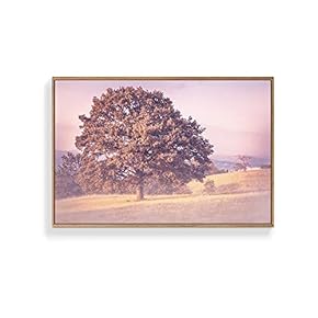 Framed Canvas Wall Art for Living Room, Bedroom Pink Beautiful Froest Canvas Prints for Home Decoration Ready to Hanging - 16x24 inches
