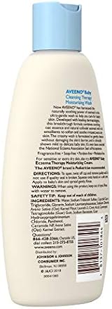 Aveeno Baby Eczema Therapy Cleansing Wash Fragrance Free 8 oz Gentle Sensitive view 12