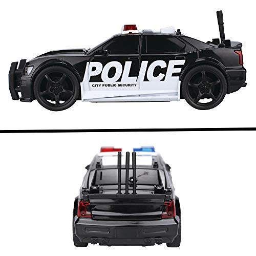 IYEAM Police Car Toy Plastic Pursuit Rescue Vehicle with Sirnes Sound