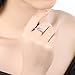 Qiandi 925 Sterling Silver Lovely Cat Animal Open Ring for Women Girls Pet Lover Gift Charm