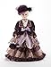 Victorian Blonde Hair Purple Velvet Dress 14 Inch Decorative Porcelain Doll