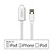 LABC Apple-Certified MFi Lightning Cable Keychain iPhone Lightning Cable Charging Apple USB Cable Data Sync Cable 8 Pin Cable for iPhone 5/5s/5c 6s 6s Plus iPad iPod 5G (LABC-502 White)